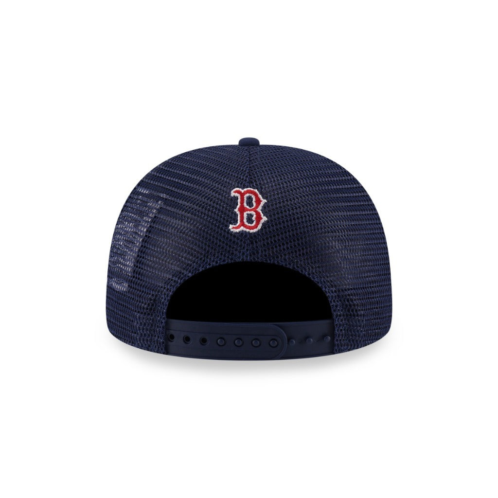 หมวกแก๊ป New Era รุ่น Boston Red Sox Shattered Logo Oceanside Blue 9Forty A-Frame Trucker Cap