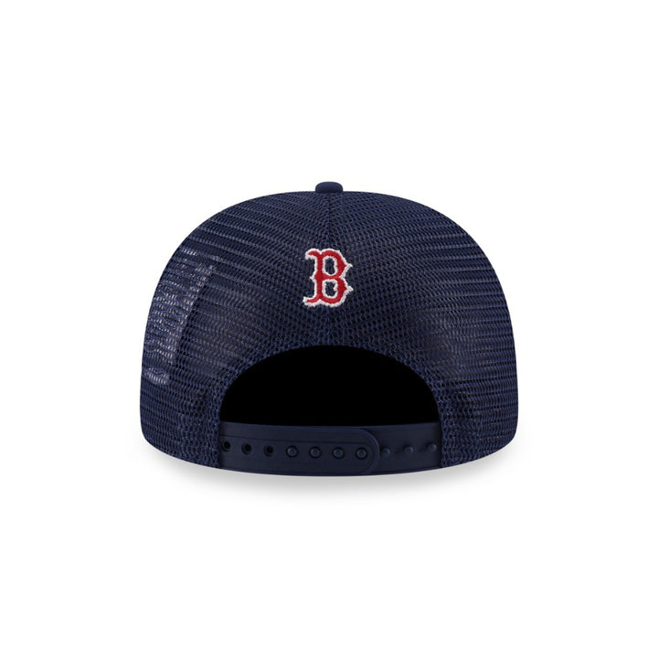 หมวกแก๊ป New Era รุ่น Boston Red Sox Shattered Logo Oceanside Blue 9Forty A-Frame Trucker Cap