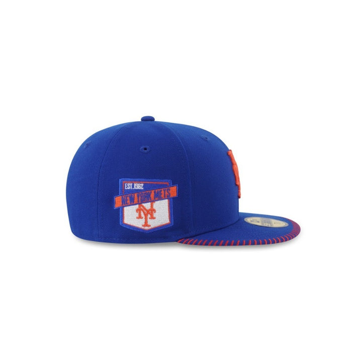หมวกแก๊ป New Era รุ่น 59Fifty Pack - Baseball Stitching New York Mets Royal 59Fifty Cap