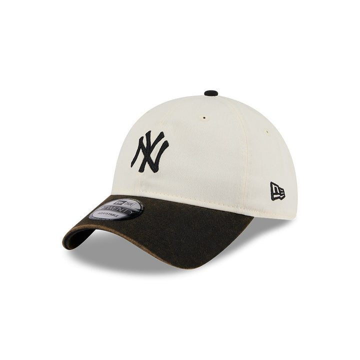 หมวกแก๊ป New Era รุ่น New York Yankees 2-Tone Black Visor Snow Wash Stone 9Twenty Cap