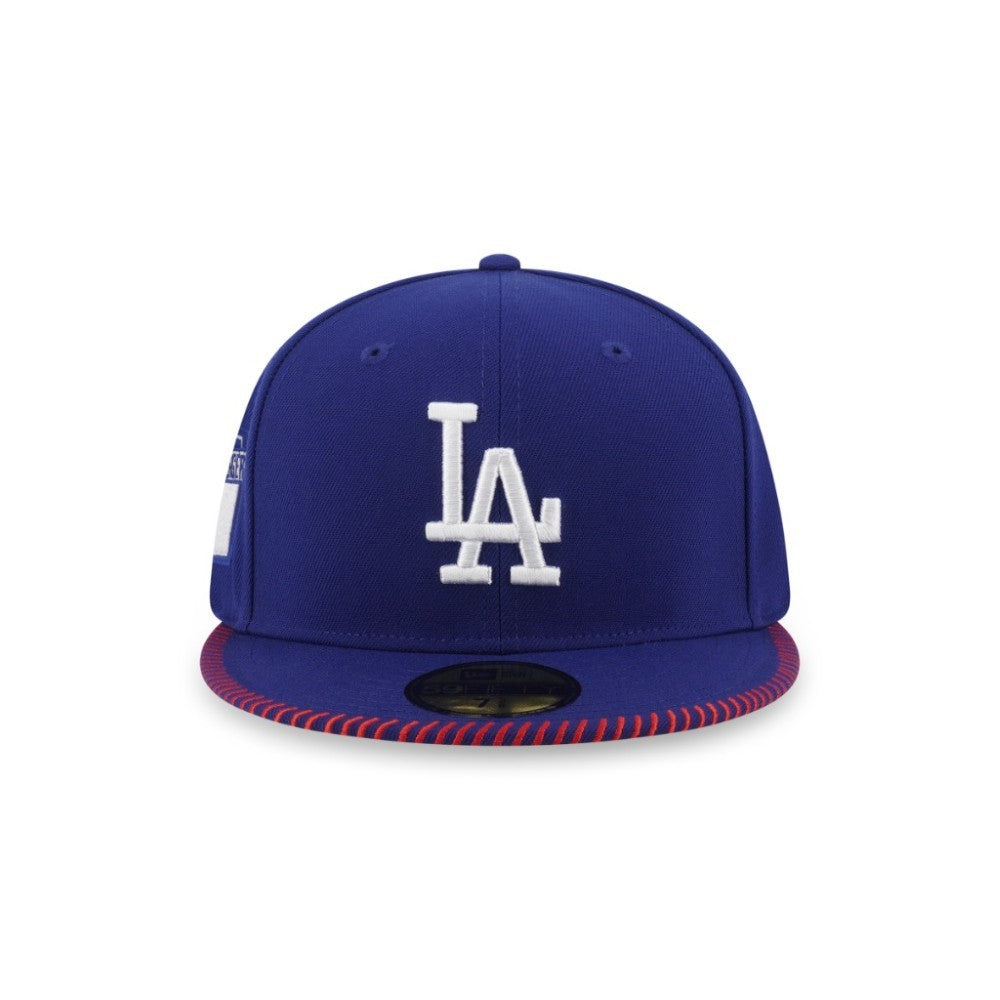 หมวกแก๊ป New Era รุ่น 59Fifty Pack - Baseball Stitching Los Angeles Dodgers Dark Royal 59Fifty Cap