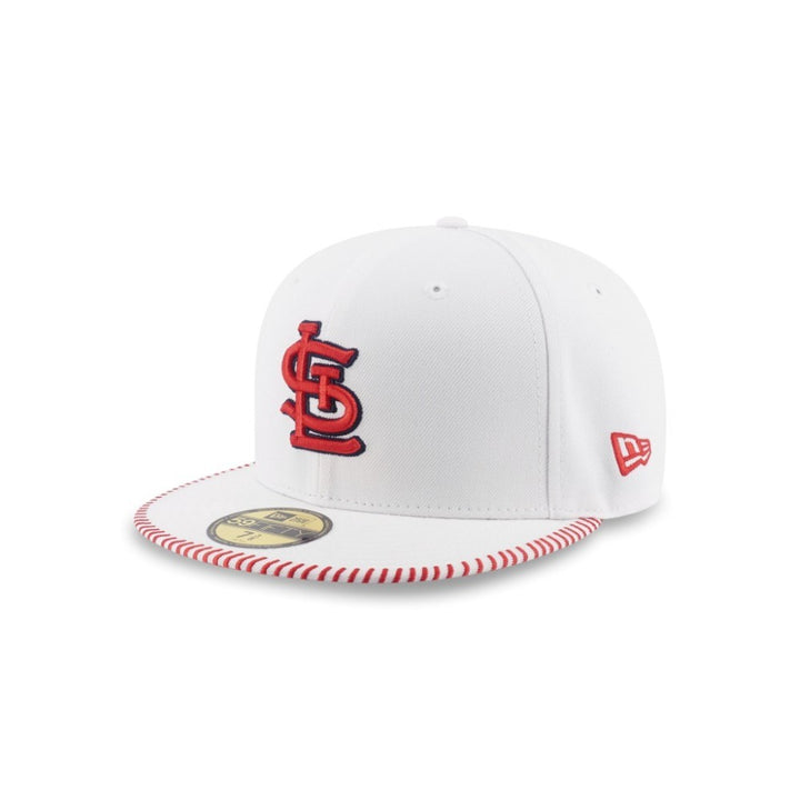 หมวกแก๊ป New Era รุ่น 59Fifty Pack - Baseball Stitching St. Louis Cardinals White 59Fifty Cap