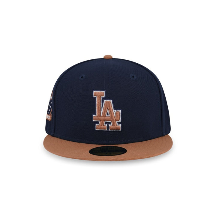 หมวกแก๊ป New Era รุ่น 59Fifty MLB Cooperstown Pack - Los Angeles Dodgers 2-Tone Light Bronze Visor Night Shift Navy 59Fifty Cap