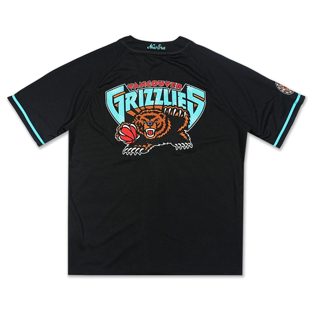 เสื้อเจอร์ซีย์ New Era รุ่น Vancouver Grizzlies NBA Hardwood Classics Black Baseball Jersey