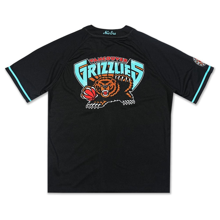 เสื้อเจอร์ซีย์ New Era รุ่น Vancouver Grizzlies NBA Hardwood Classics Black Baseball Jersey