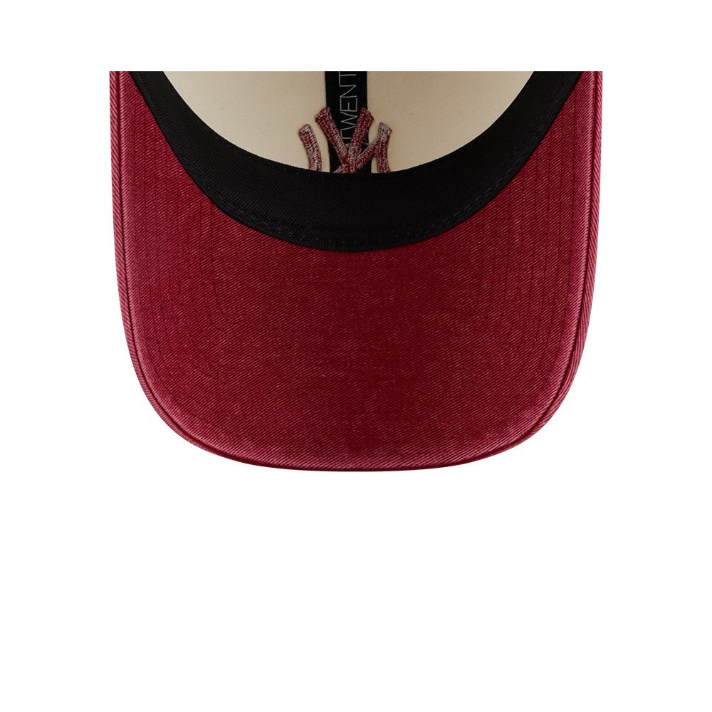 หมวกแก๊ป New Era รุ่น New York Yankees 2-Tone Red Visor Snow Wash Stone 9Twenty Cap