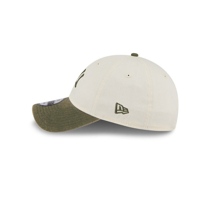 หมวกแก๊ป New Era รุ่น New York Yankees 2-Tone New Olive Visor Snow Wash Stone 9Twenty Cap