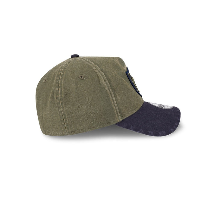 หมวกแก๊ป New Era รุ่น Las Vegas Raiders 2-Tone Navy Visor Washed New Olive 9Forty A-Frame Cap