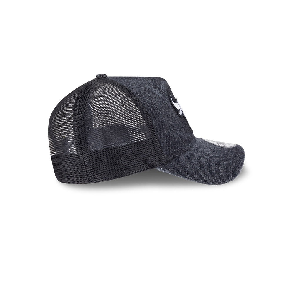 หมวกแก๊ป New Era รุ่น Chicago Bulls Washed Denim Black 9Forty A-Frame Trucker Cap