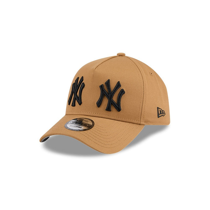 หมวกแก๊ป New Era รุ่น New York Yankees MLB Double Logo Wheat 9Forty A-Frame Cap