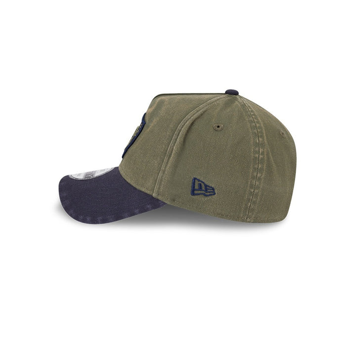 หมวกแก๊ป New Era รุ่น Las Vegas Raiders 2-Tone Navy Visor Washed New Olive 9Forty A-Frame Cap