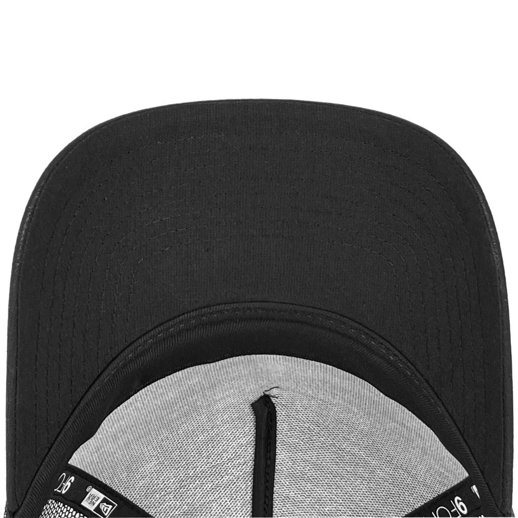 หมวกแก๊ป New Era รุ่น New Era Cotton Linen Black 9Forty A-Frame Trucker Cap