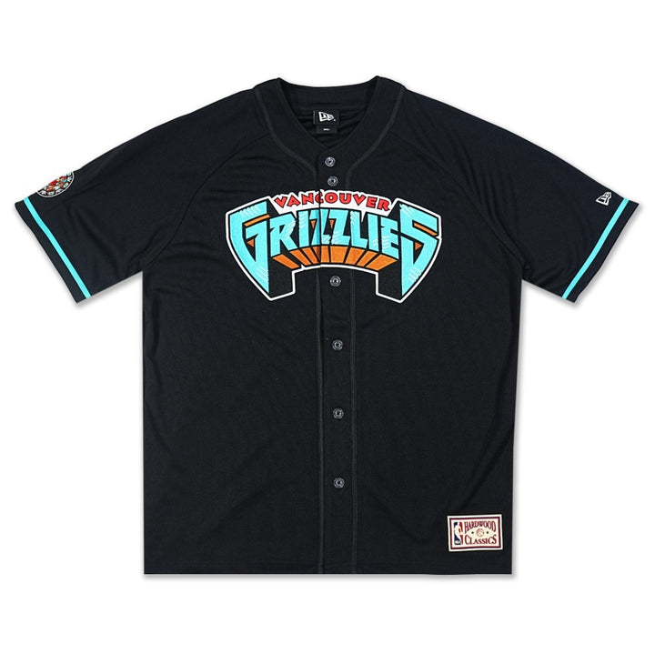 เสื้อเจอร์ซีย์ New Era รุ่น Vancouver Grizzlies NBA Hardwood Classics Black Baseball Jersey