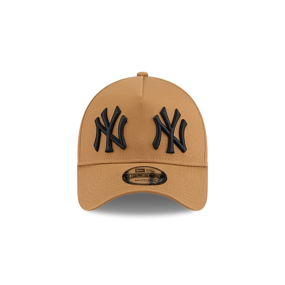 หมวกแก๊ป New Era รุ่น New York Yankees MLB Double Logo Wheat 9Forty A-Frame Cap