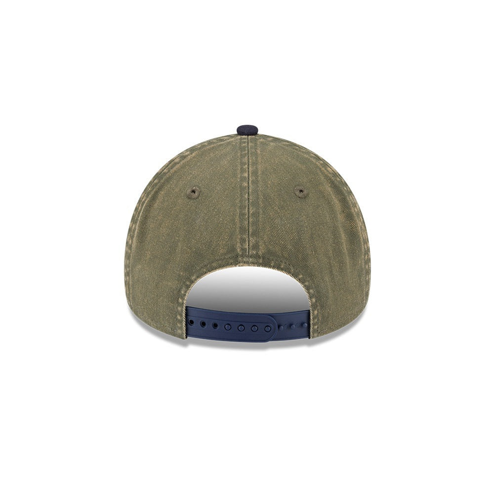 หมวกแก๊ป New Era รุ่น Los Angeles Lakers Washed 2-Tone Navy Visor New Olive 9Forty A-Frame Cap