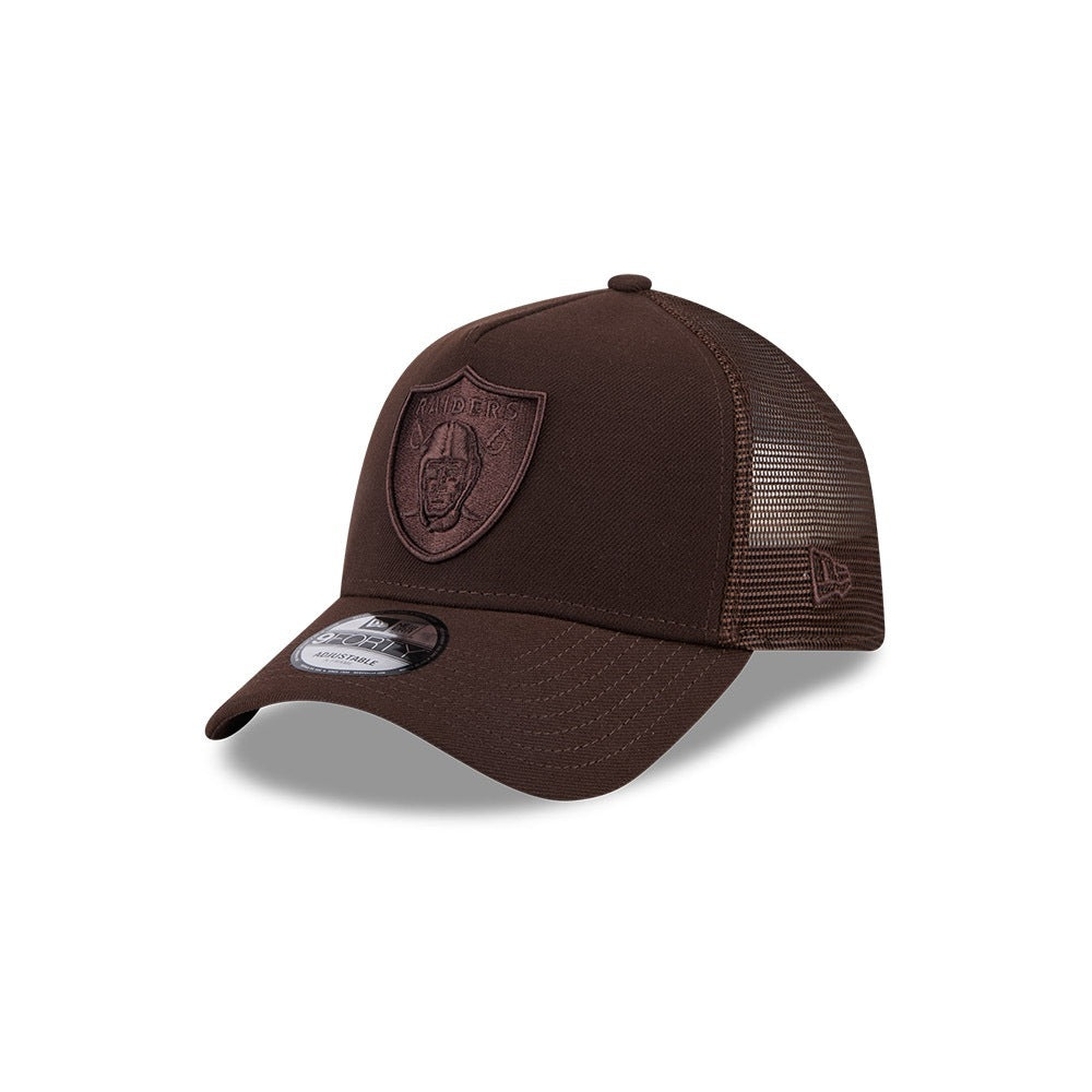 หมวกแก๊ป New Era รุ่น Las Vegas Raiders Burnt Wood 9Forty A-Frame Trucker Cap