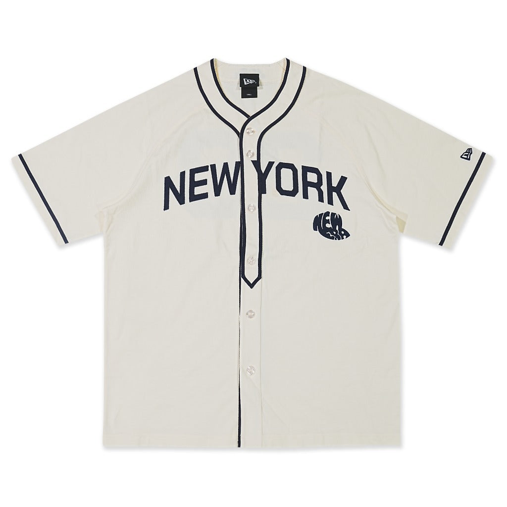 เสื้อเบสบอล New Era รุ่น New Era New York Jersey Chrome White Baseball Jersey