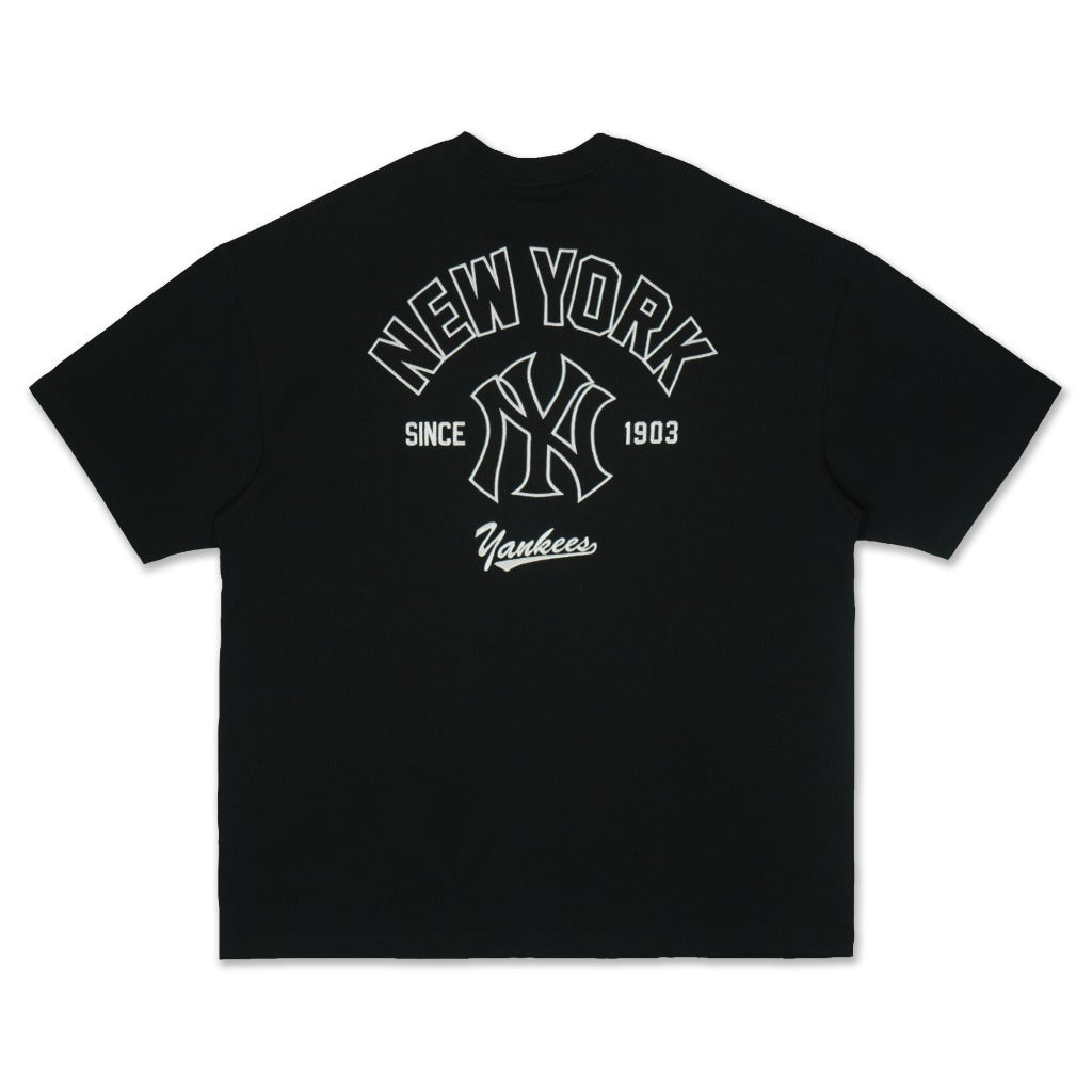 เสื้อโอเวอร์ไซส์ New Era รุ่น New York Yankees MLB Arch Black Oversized Short Sleeve T-Shirt