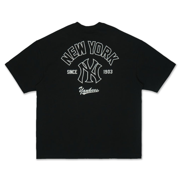เสื้อโอเวอร์ไซส์ New Era รุ่น New York Yankees MLB Arch Black Oversized Short Sleeve T-Shirt