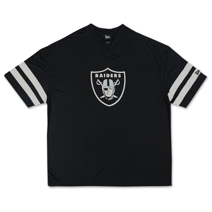 เสื้อโอเวอร์ไซส์ New Era รุ่น Las Vegas Raiders Jersey Pack Black Oversized Short Sleeve T-Shirt