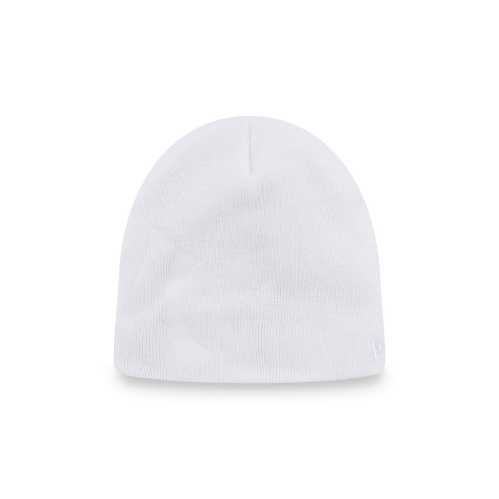 หมวกไหมพรม New Era รุ่น New York Yankees Yankees Debossed White 4 Dart Cuff Beanie