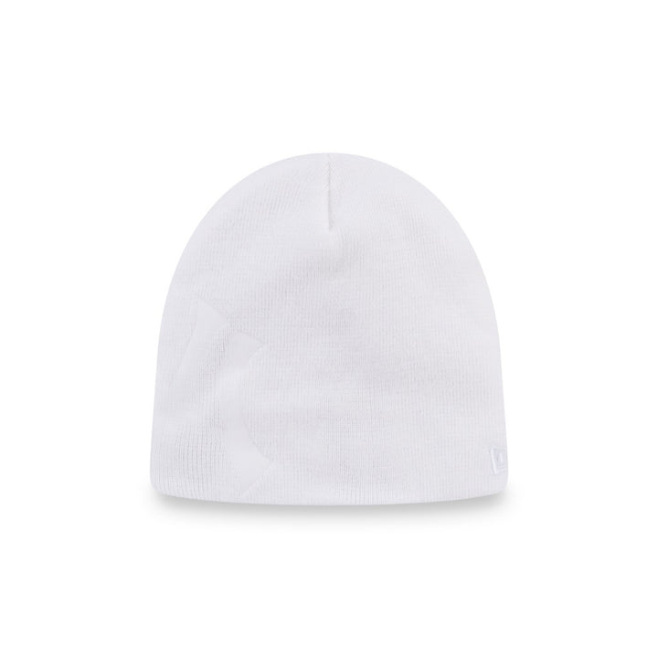 หมวกไหมพรม New Era รุ่น New York Yankees Yankees Debossed White 4 Dart Cuff Beanie