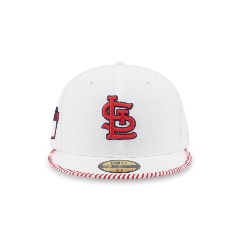 หมวกแก๊ป New Era รุ่น 59Fifty Pack - Baseball Stitching St. Louis Cardinals White 59Fifty Cap