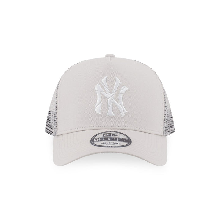 หมวกแก๊ป New Era รุ่น New York Yankees Shattered Logo Vintage Stone 9Forty A-Frame Trucker Cap