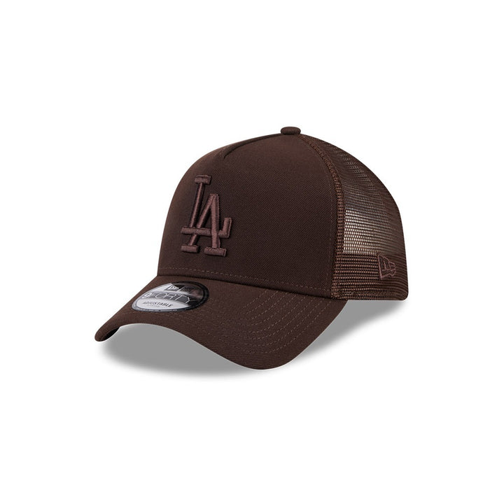 หมวกแก๊ป New Era รุ่น Los Angeles Dodgers Burnt Wood 9Forty A-Frame Trucker Cap