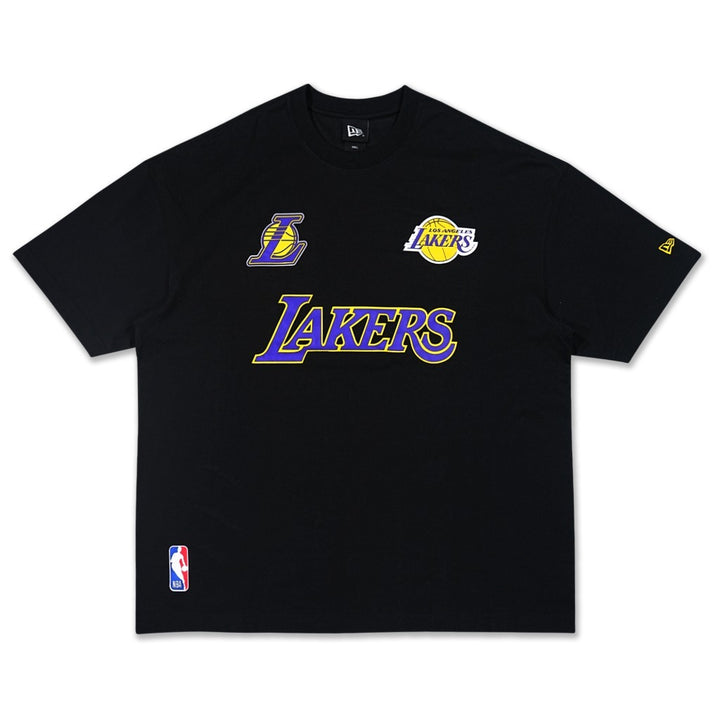 เสื้อโอเวอร์ไซส์ New Era รุ่น Los Angeles Lakers Ne Fan Fam Black Oversized Short Sleeve T-Shirt