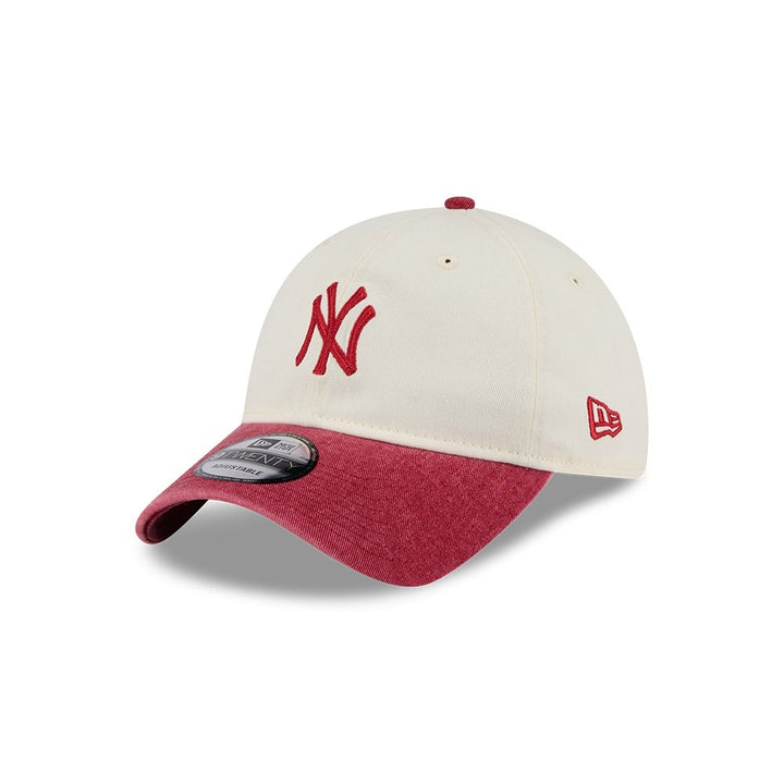 หมวกแก๊ป New Era รุ่น New York Yankees 2-Tone Red Visor Snow Wash Stone 9Twenty Cap