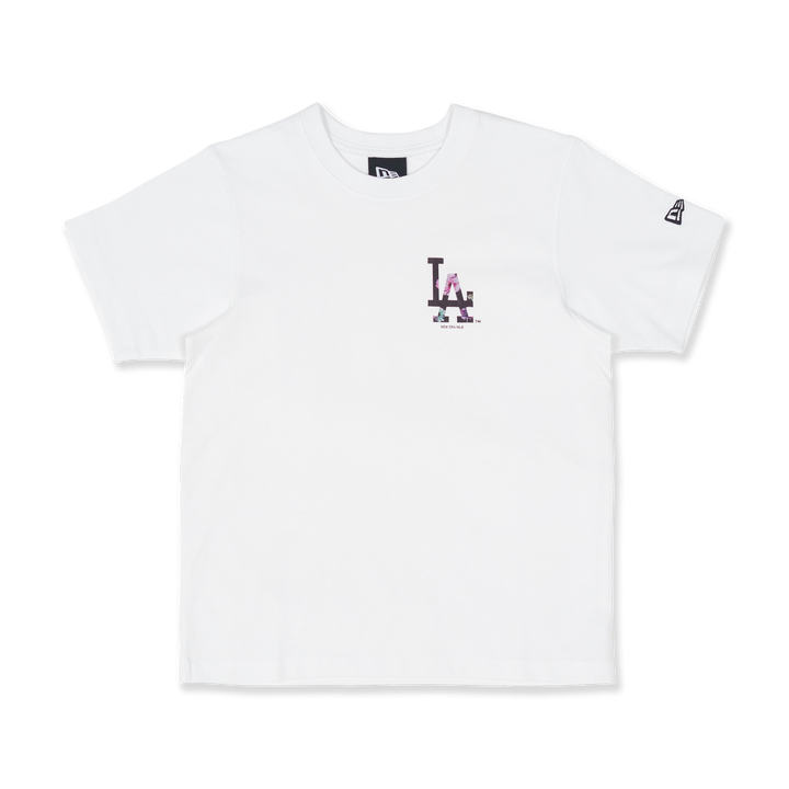 เสื้อยืด WOMEN SHORT SLEEVE TEE FLORAL LOS ANGELES DODGERS WHITE