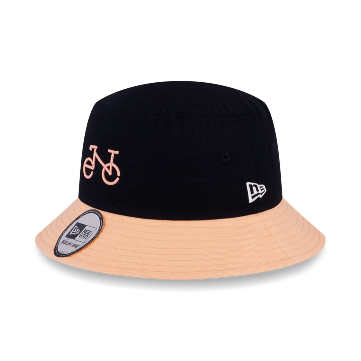 NEW ERA SPORTS CLUB - BIKE PEACH VISOR BLACK BUCKET 01