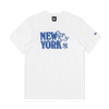 เสื้อยืด NEW YORK YANKEES CITY VIBE-NY CARTOON IVORY SHORT SLEEVES T-SHIRT